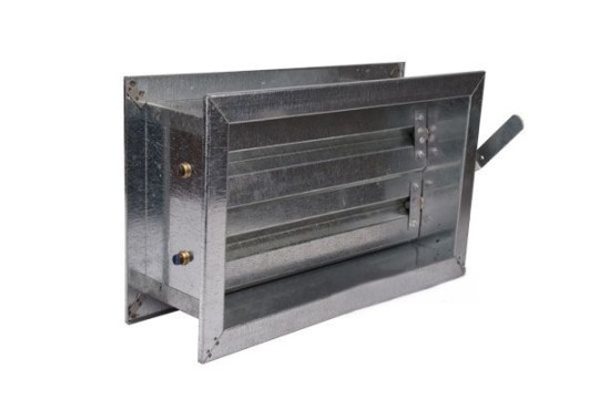 دمپر بین کانالی چهارگوش